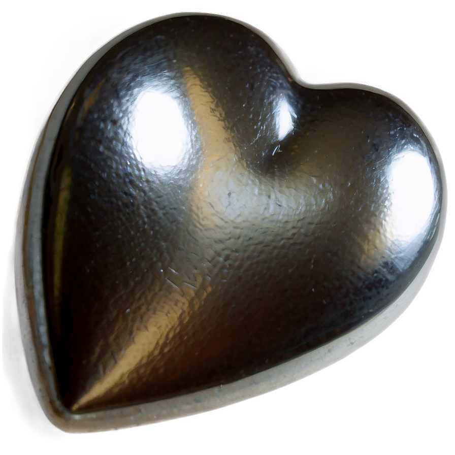 Modern Silver Heart Png 44