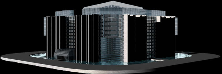 Modern Skyscraper Complex Rendering