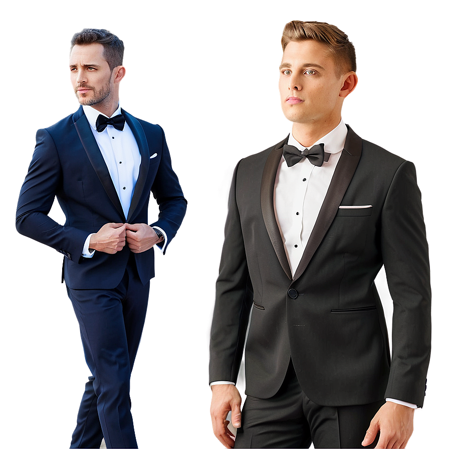 Modern Slim Fit Tuxedo Png Gex