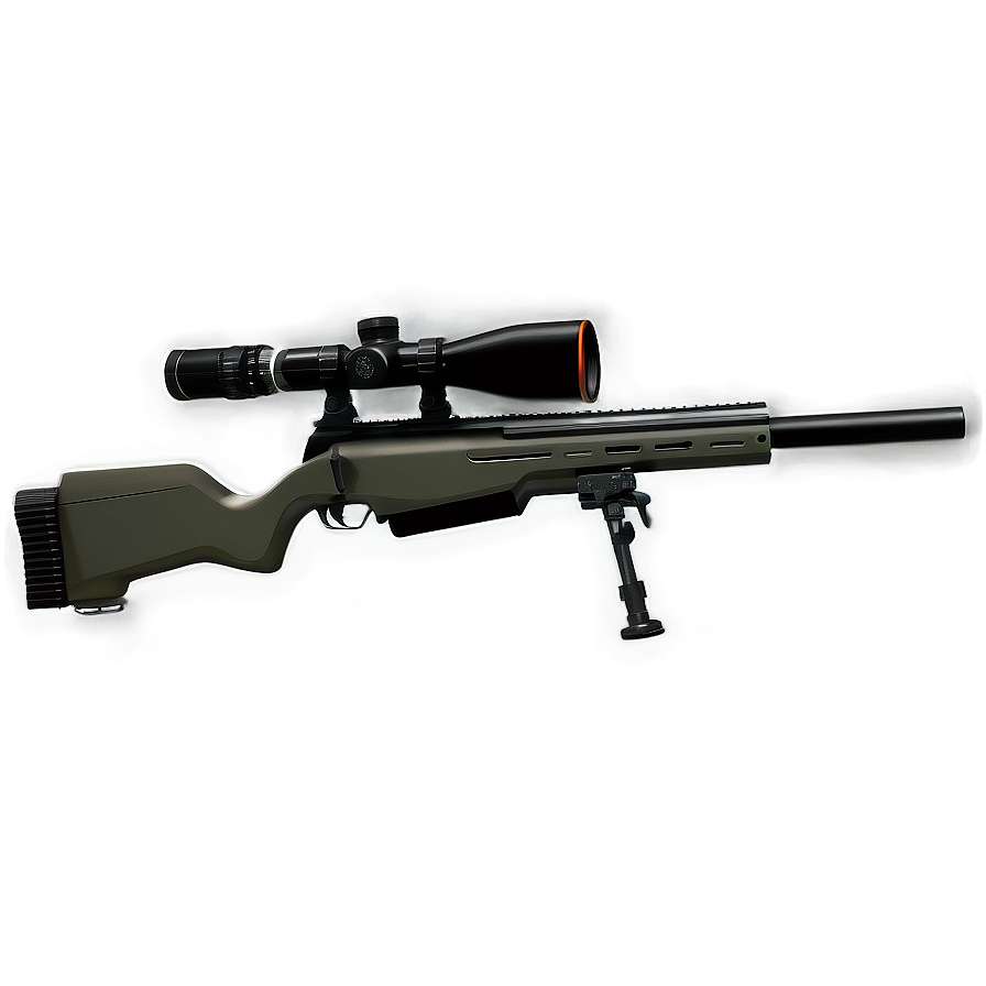 Modern Sniper Rifle Illustration Png Jrm