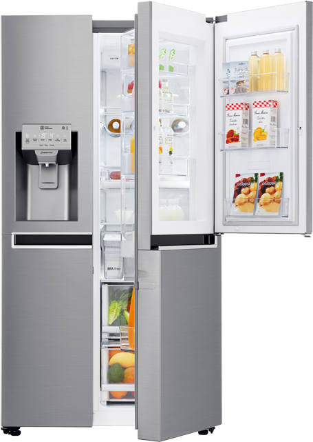 Modern Stainless Steel Refrigerator