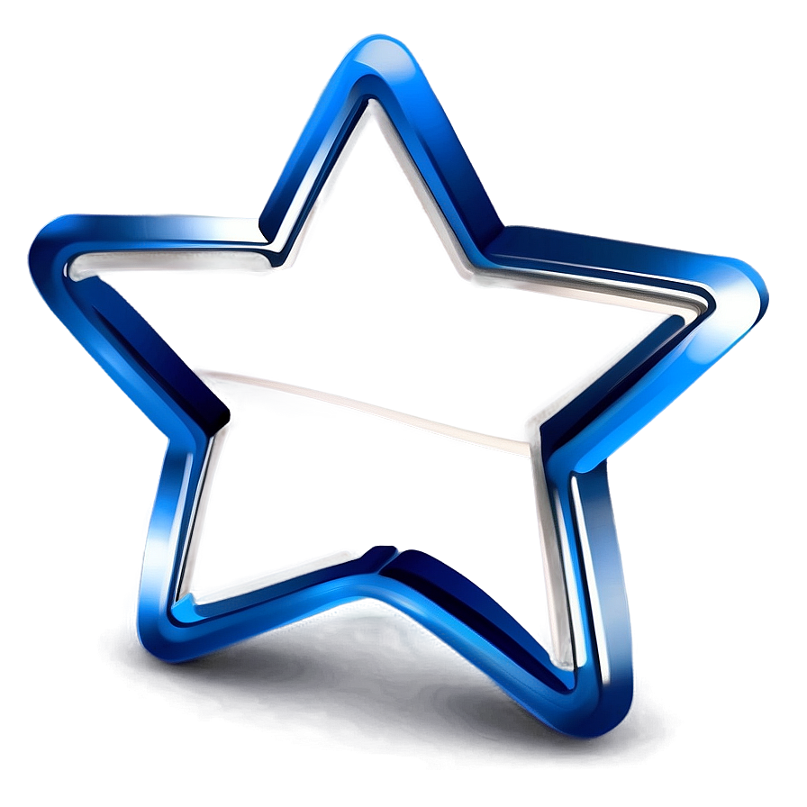 Modern Star Outline Png 11