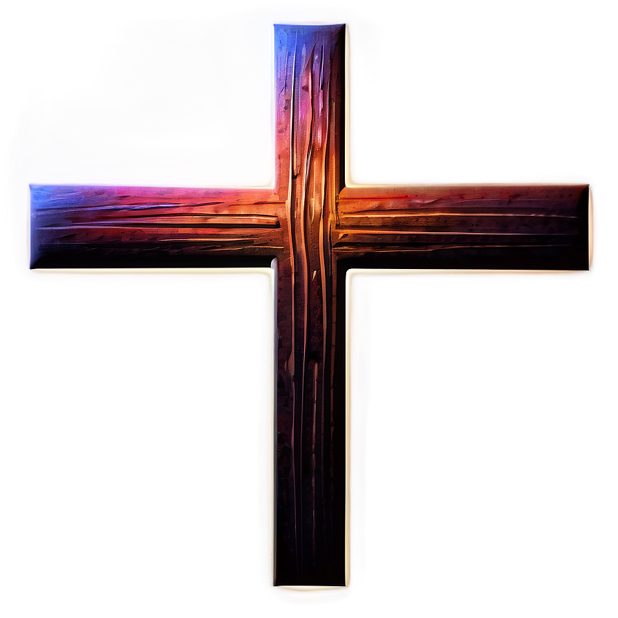 Modern Thin Cross Art Png 06292024