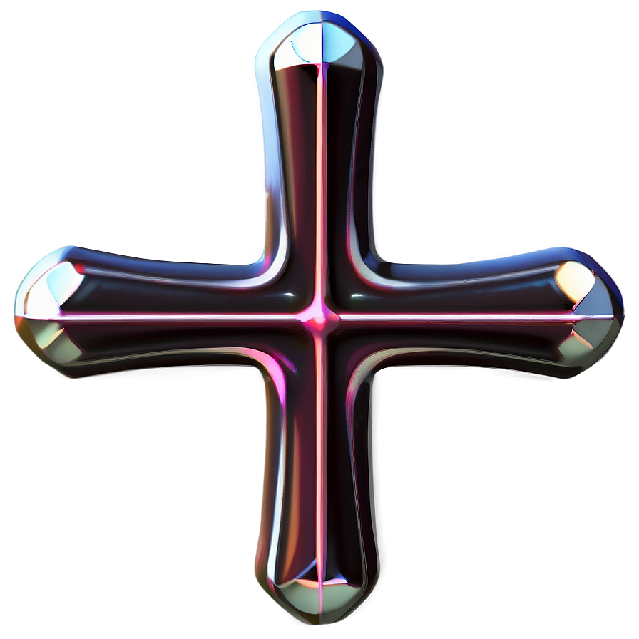 Modern Thin Cross Art Png Vuh