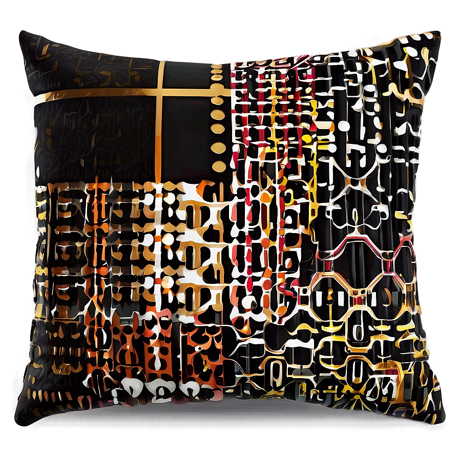 Modern Throw Pillow Illustration Png 06282024