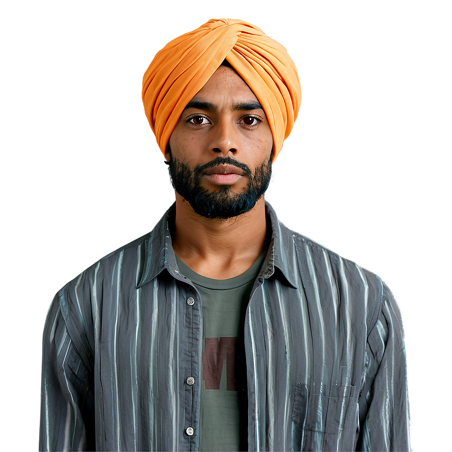 Modern Turban Look Png Kne33