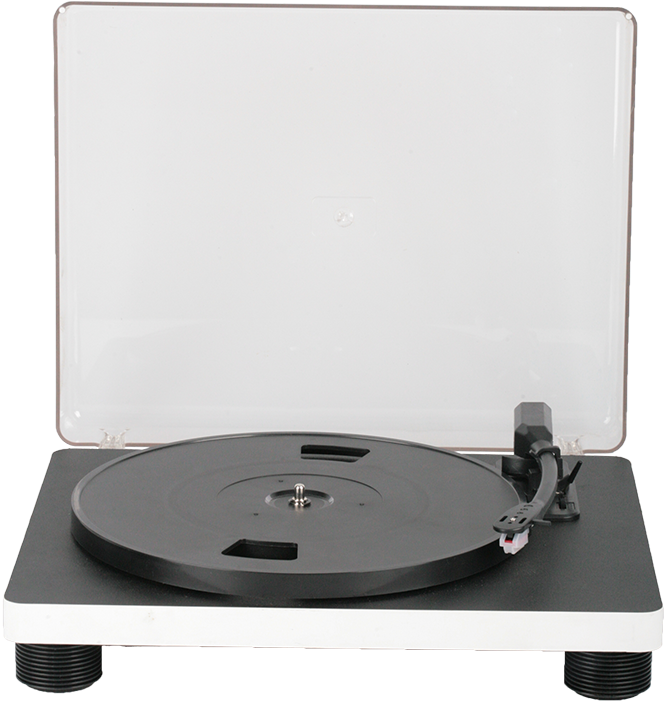 Modern Turntablewith Clear Dust Cover