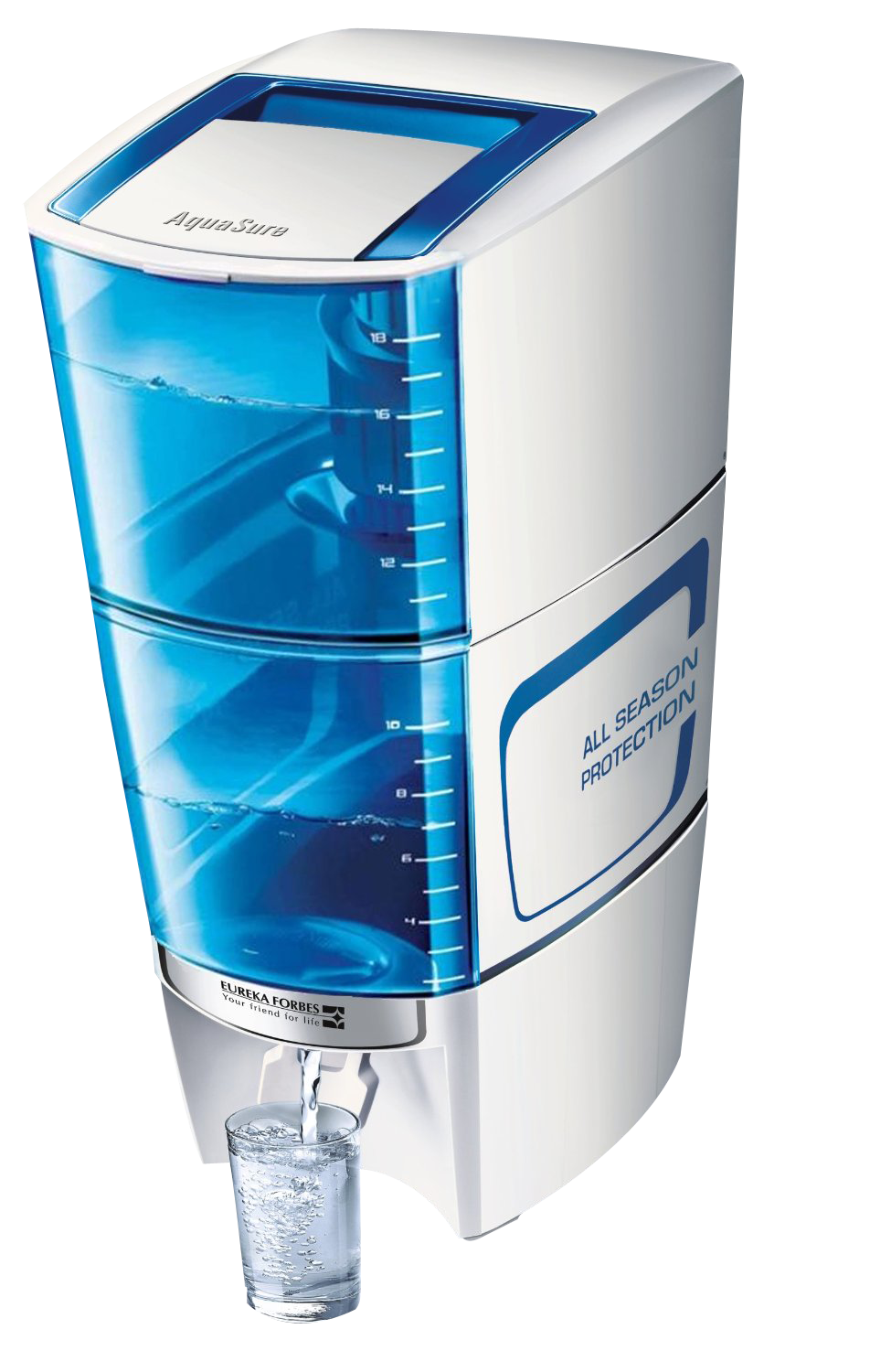 Modern Water Purifier Dispensing Clean Water