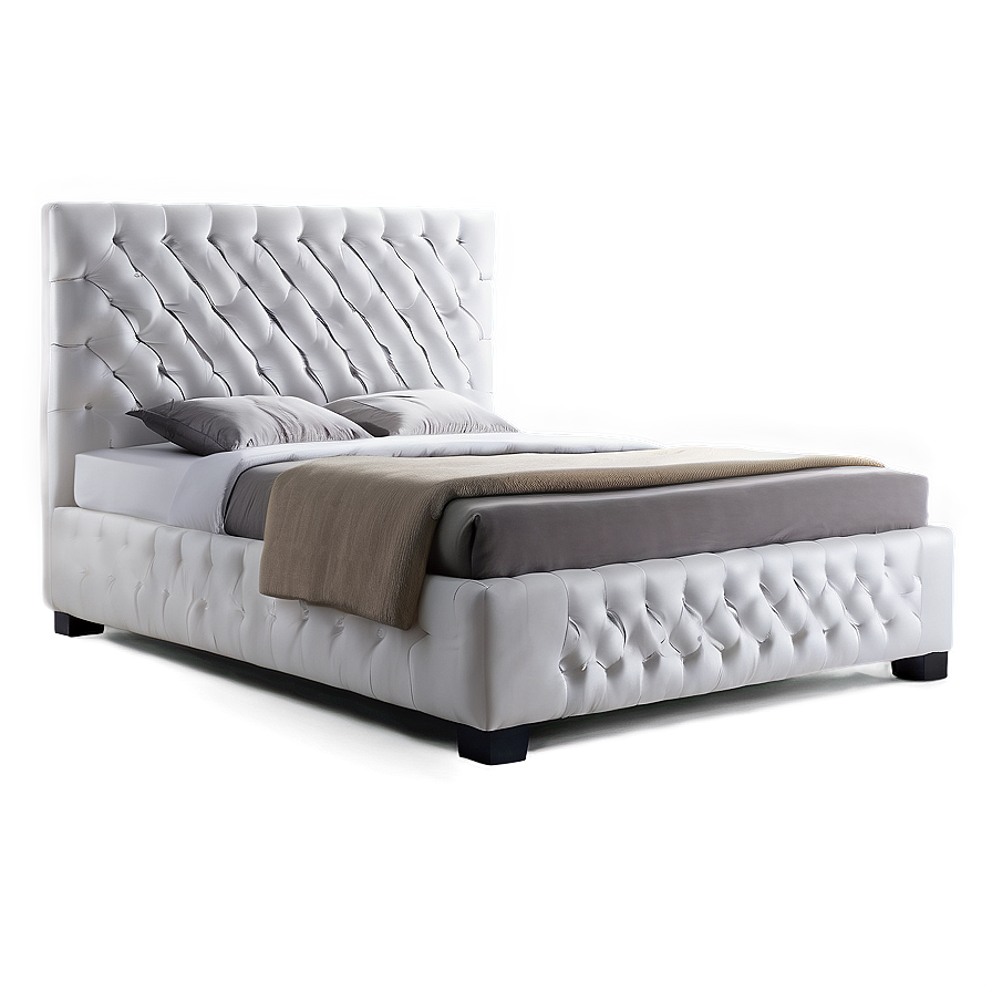 Modern White Bed Design Png 98