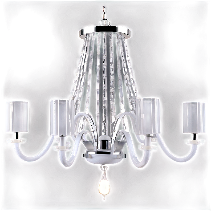 Modern White Chandelier Png Lpm66