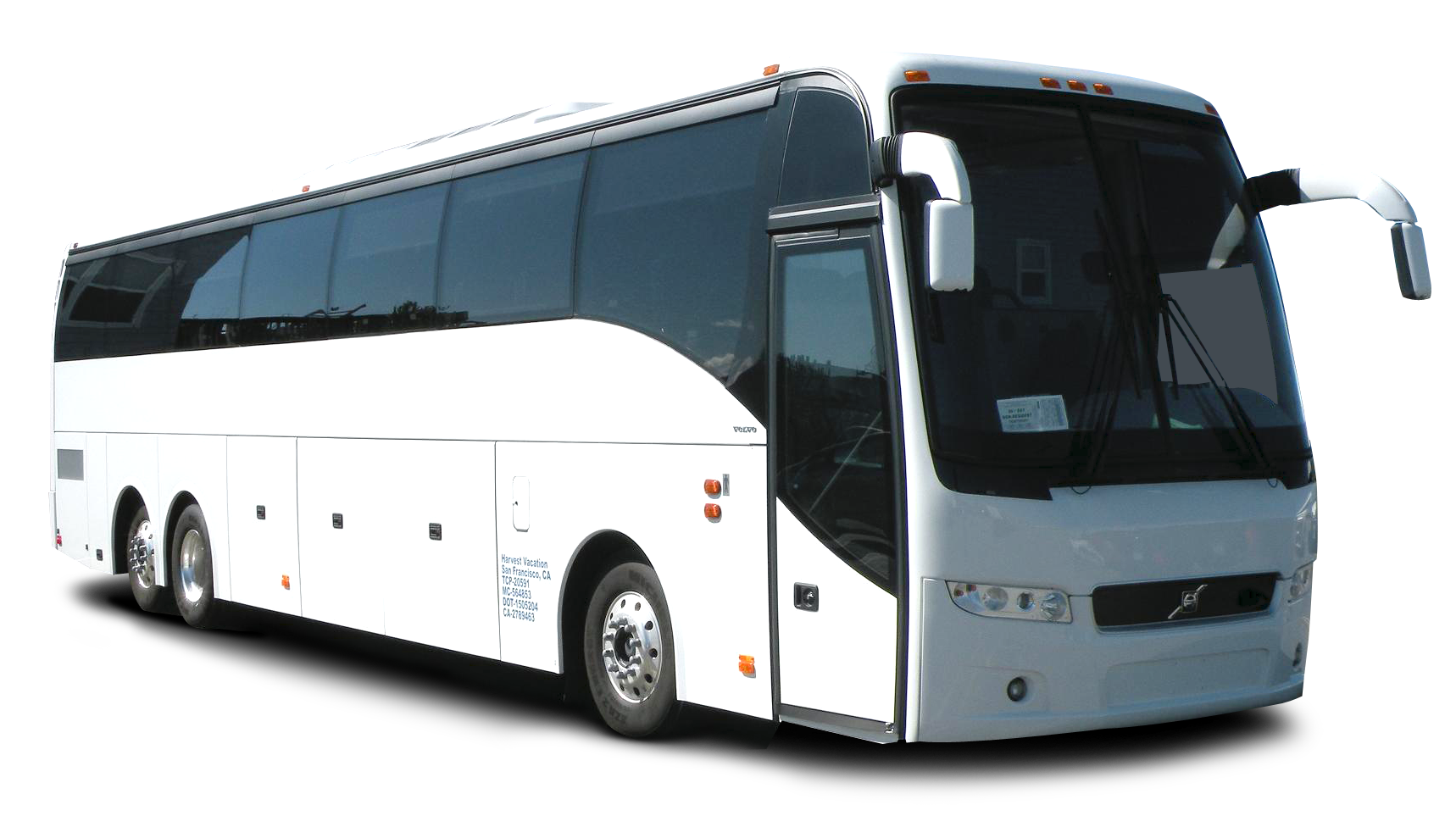 Modern White Coach Bus