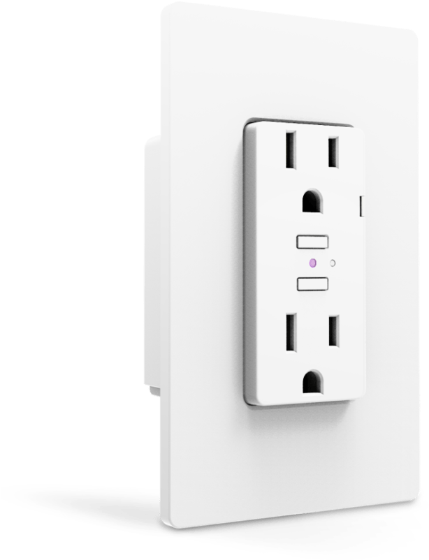 Modern White Electrical Outlet