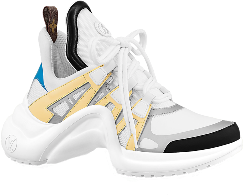 Modern White Sneakerwith Color Accents.png