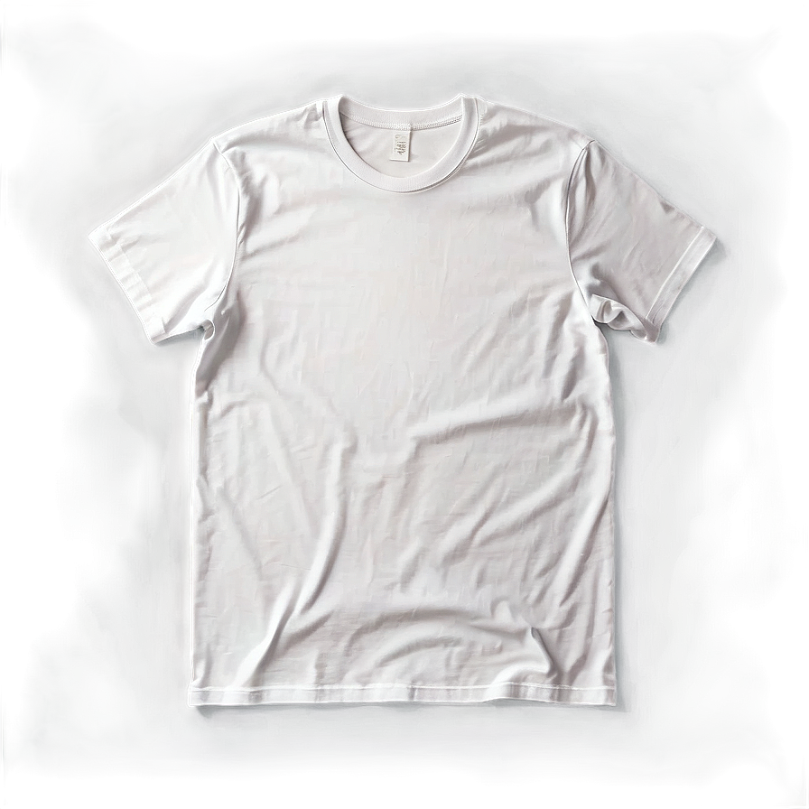 Modern White T-shirt Mockup Png 28