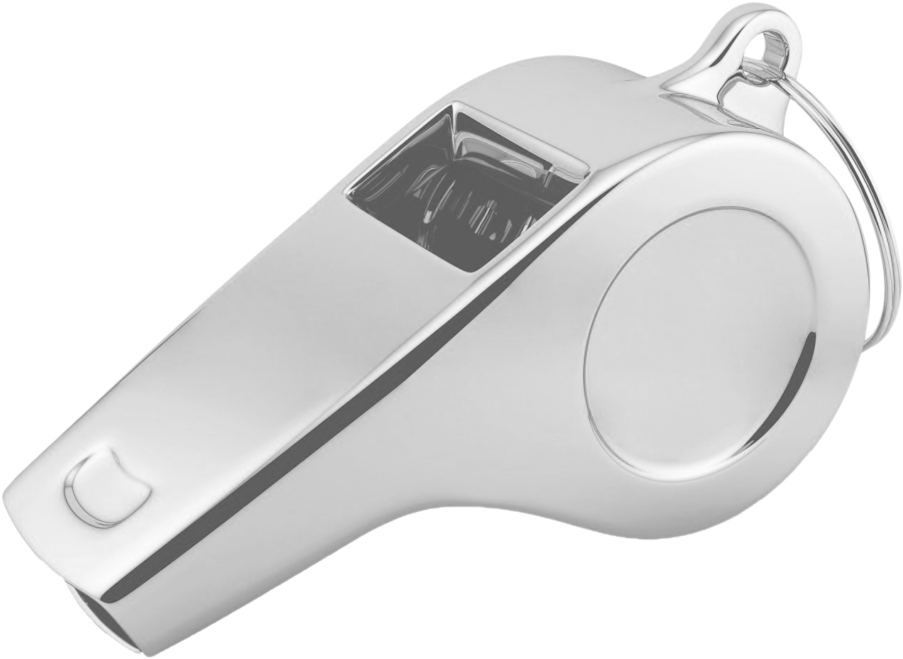 Modern White Whistle