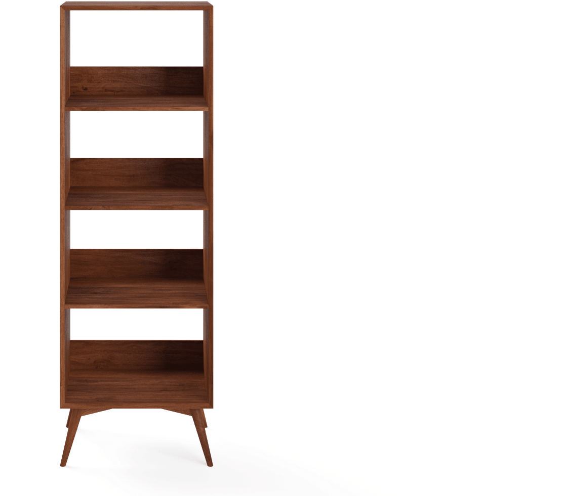 Modern Wooden Bookshelf Mid Century Design