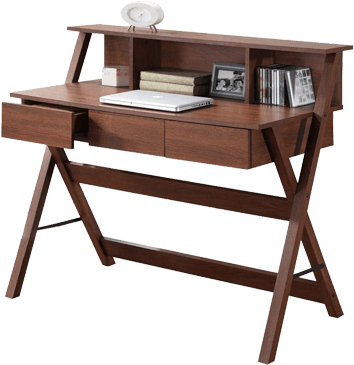 Modern Wooden Desk Setup