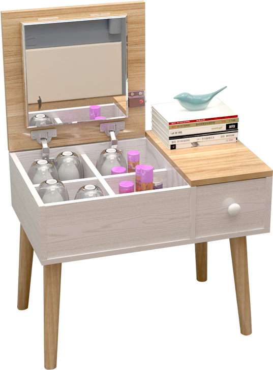 Modern Wooden Dressing Table With Accessories