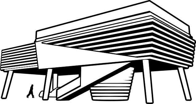 Modernist Architecture Sketch