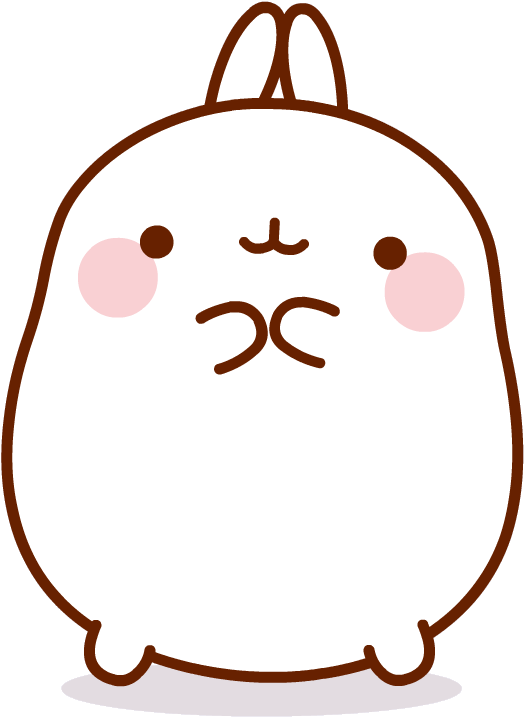 Molang Cartoon Character Standing