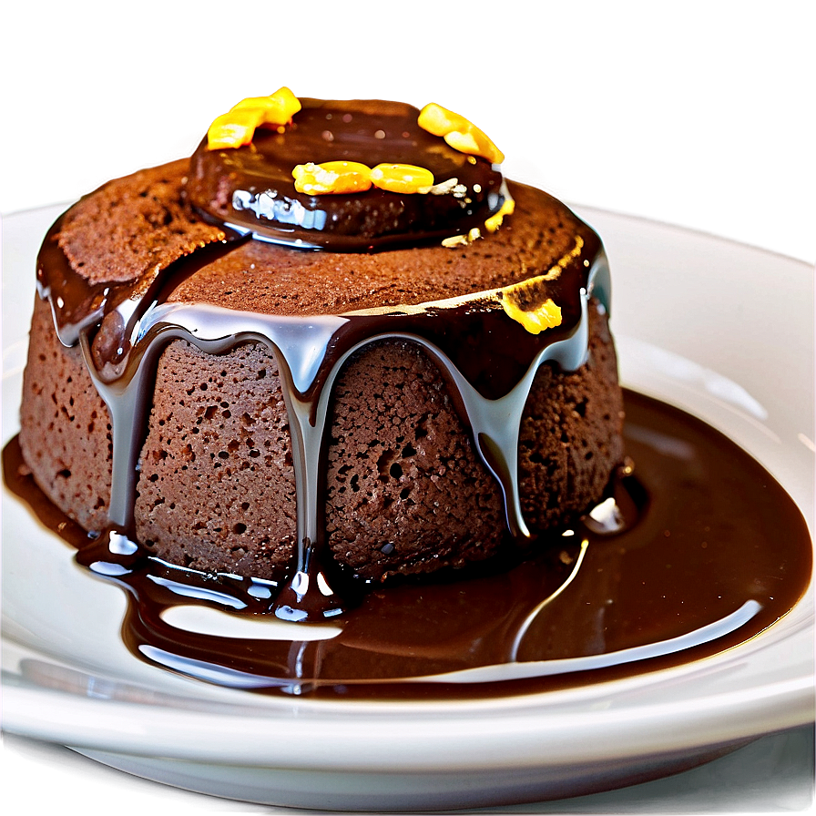 Molten Chocolate Cake Png Sqw