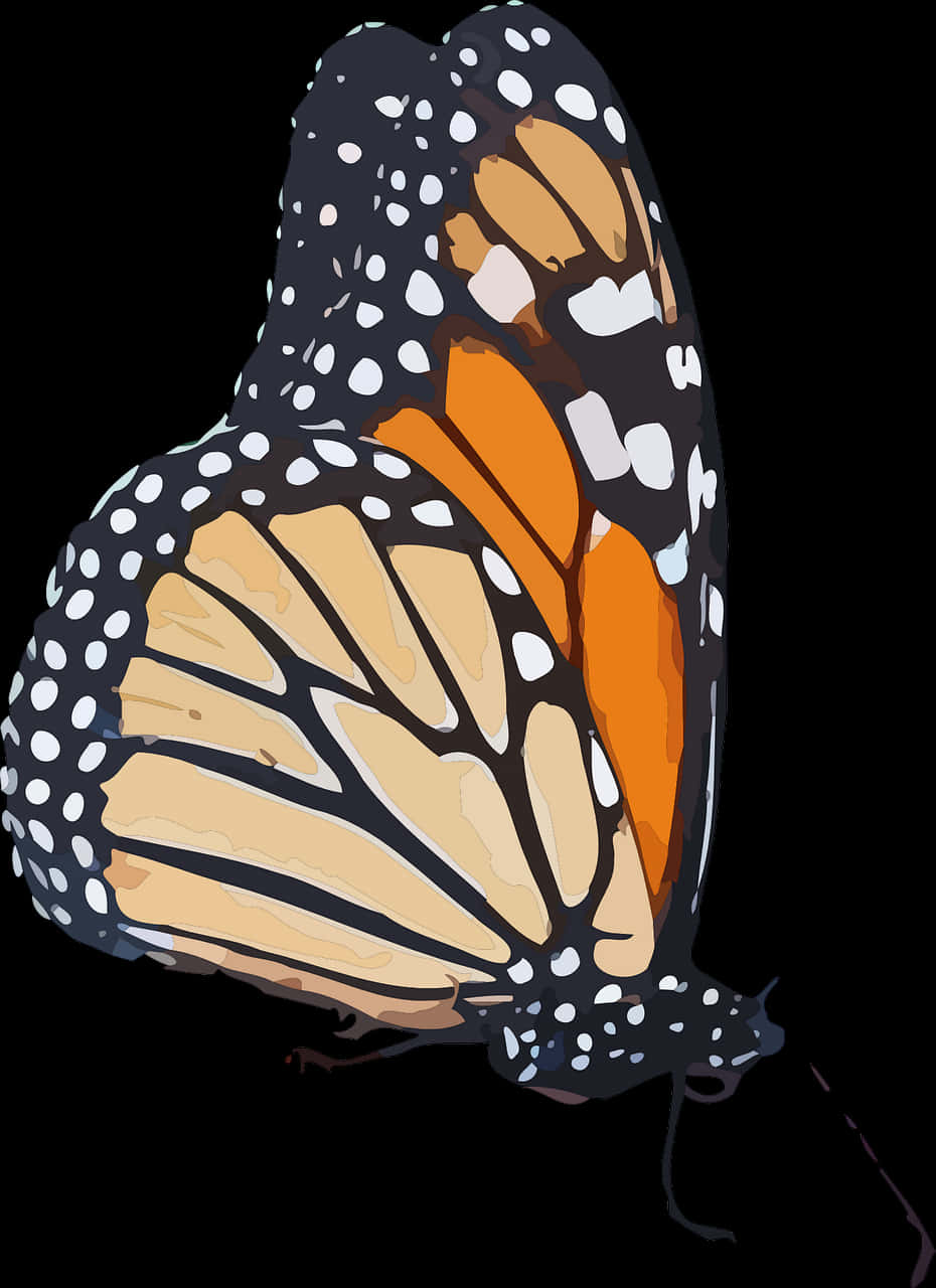 Monarch Butterfly Artistic Representation