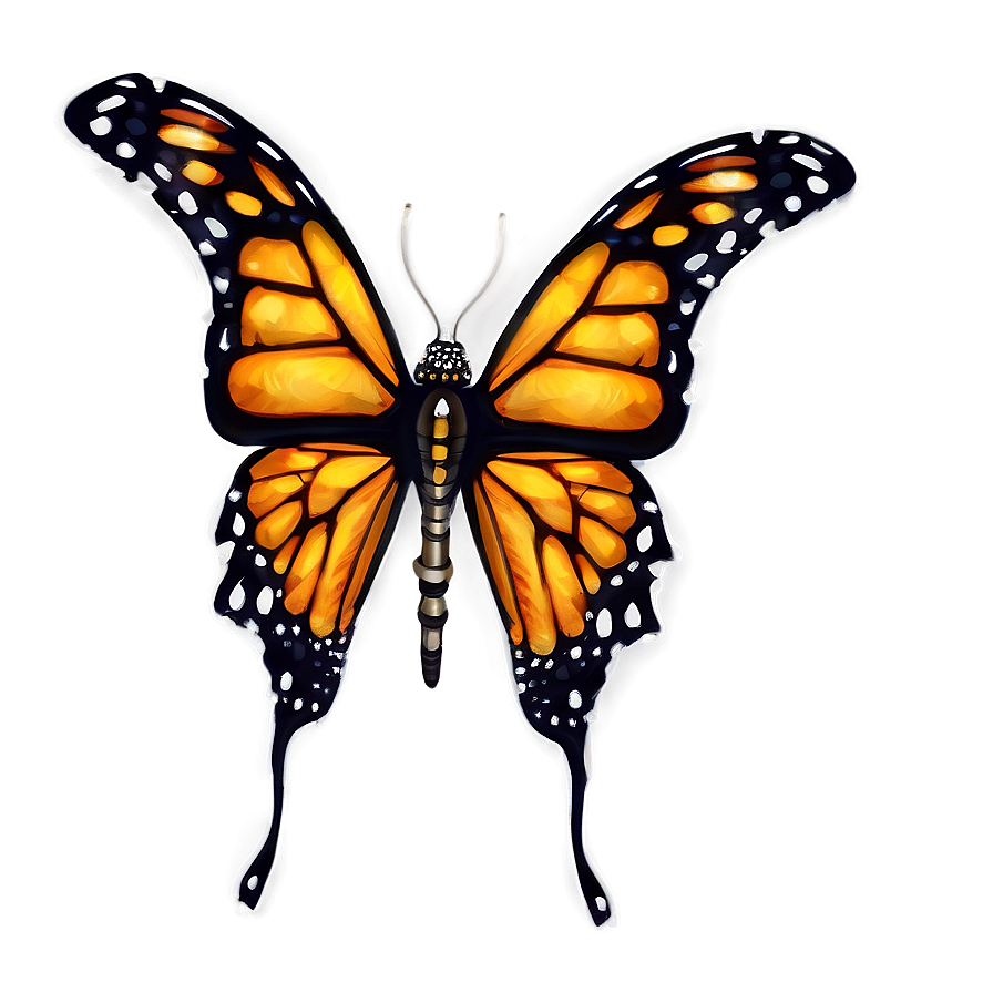 Monarch Butterfly Illustration Png Mkn41