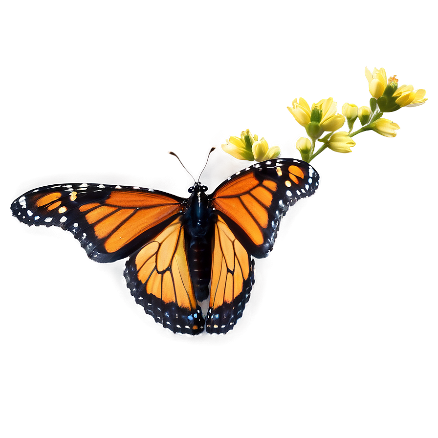 Monarch Butterfly In Flight Png 8