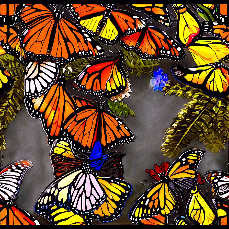 Monarch Butterfly Migration Png 06252024