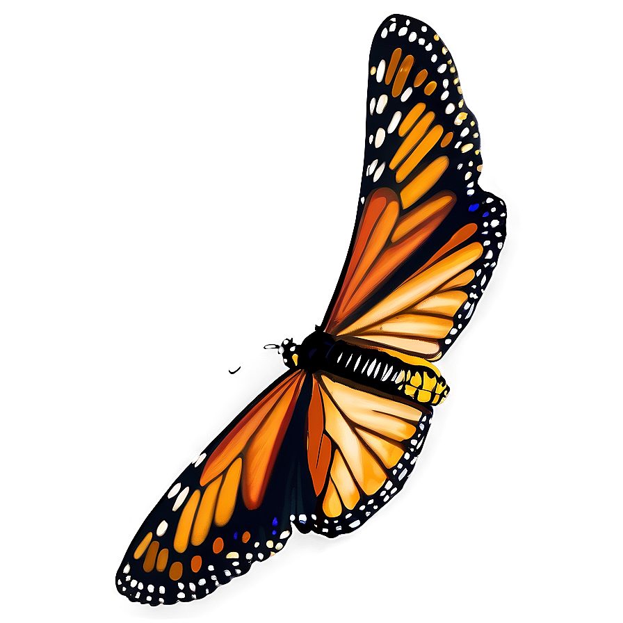 Monarch Butterfly Side View Png Upw
