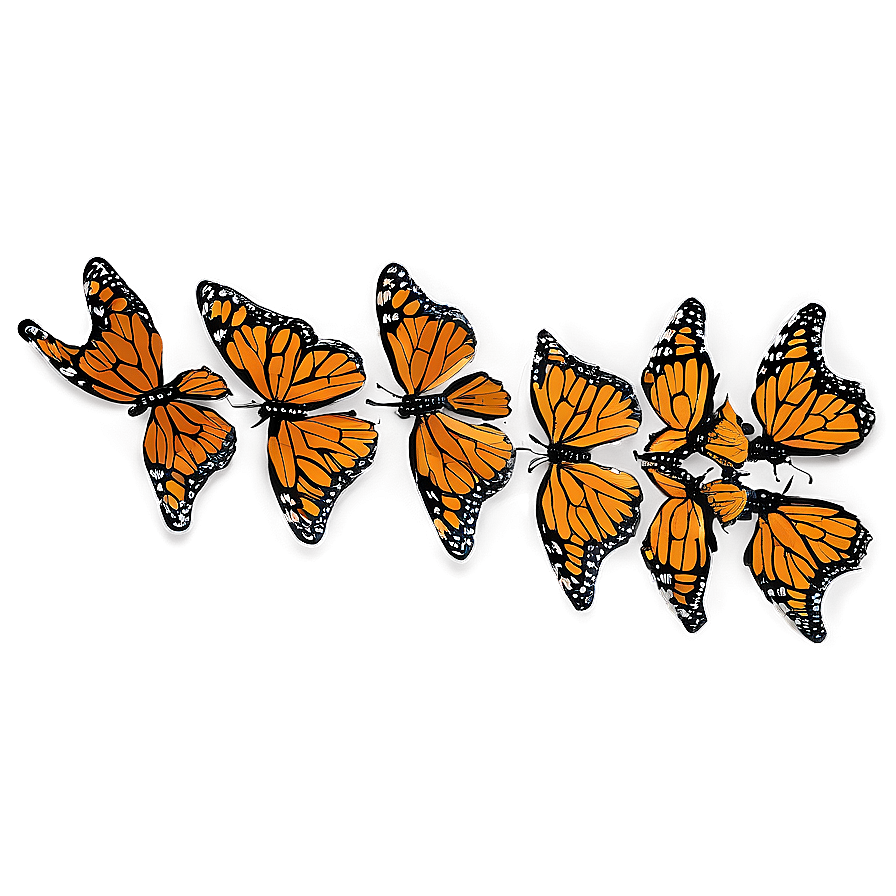 Monarch Butterfly Swarm Png Gdr