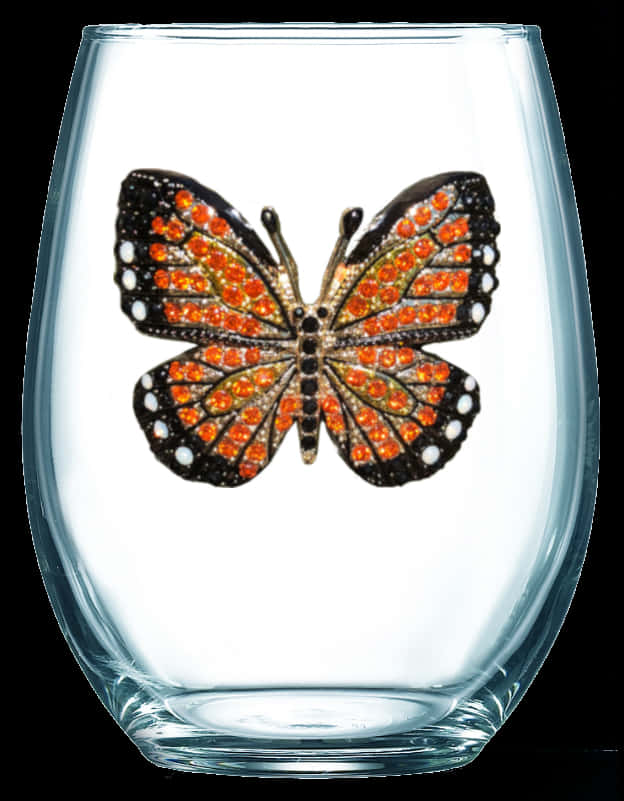 Monarch Butterflyin Glass