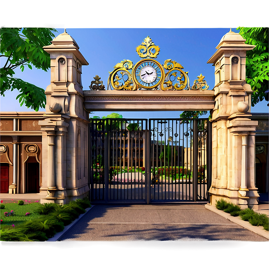 Monarchial Palace Gates Png Xdj