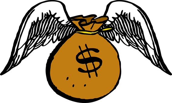 Money Bag Icon Simple Illustration