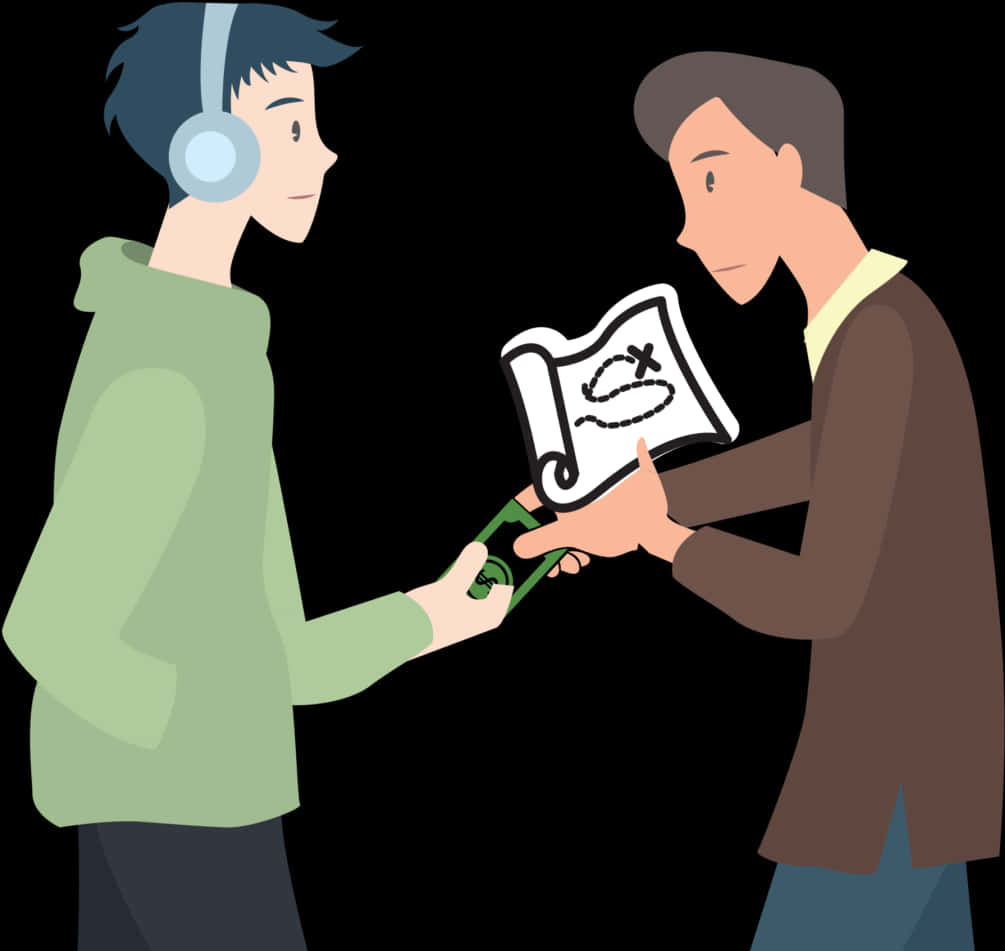 Money Exchange Between Two People