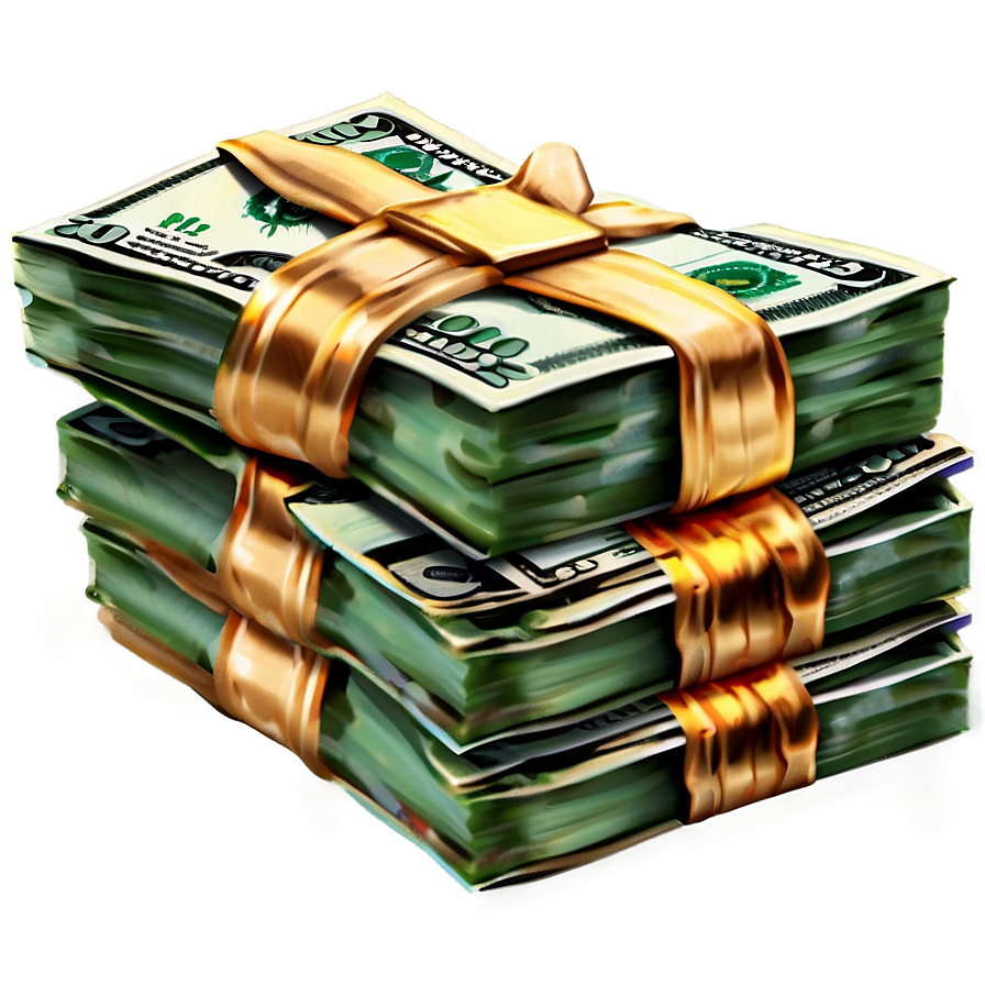 Money Stacks Png 06132024