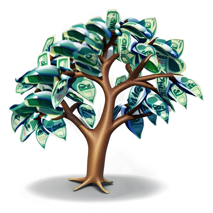 Money Tree With Dollar Leaves Png 39