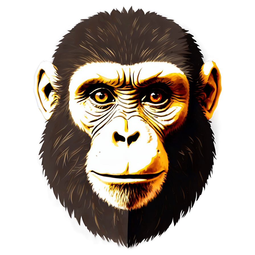 Monkey Face Silhouette Png 99