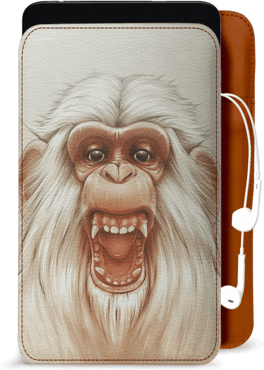 Monkey Illustration Tablet Case