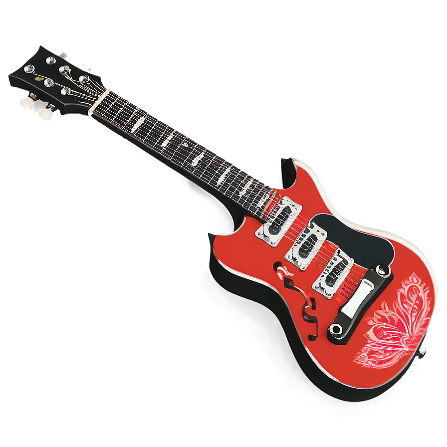 Mono Guitar Illustration Png 11