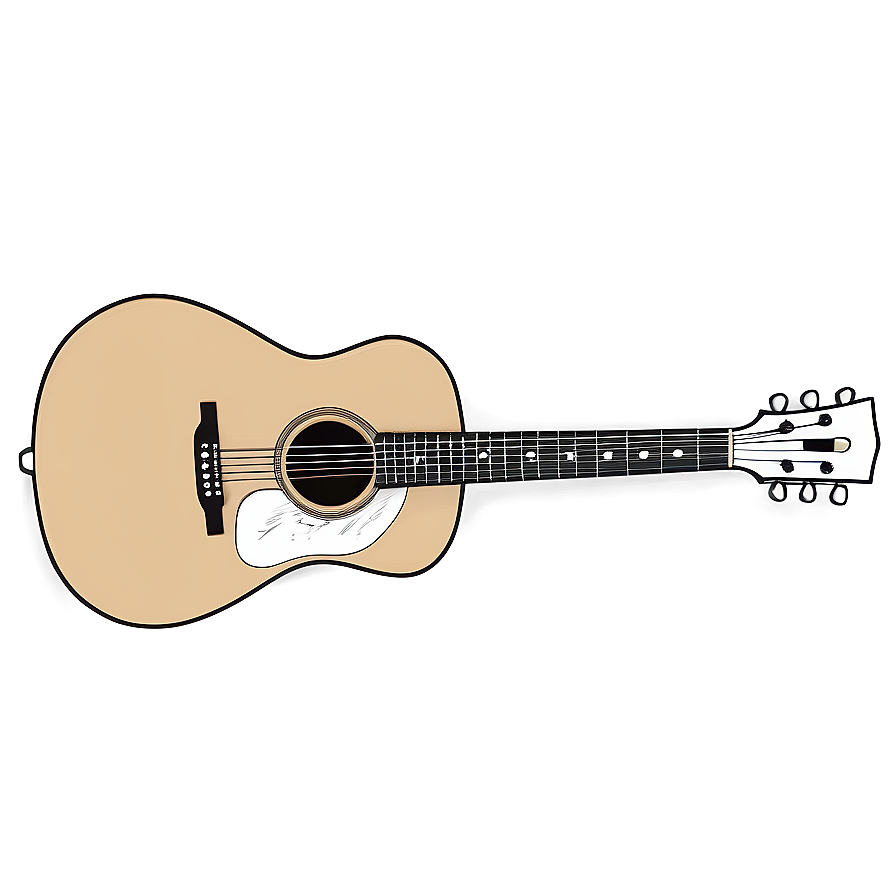 Mono Guitar Illustration Png 33