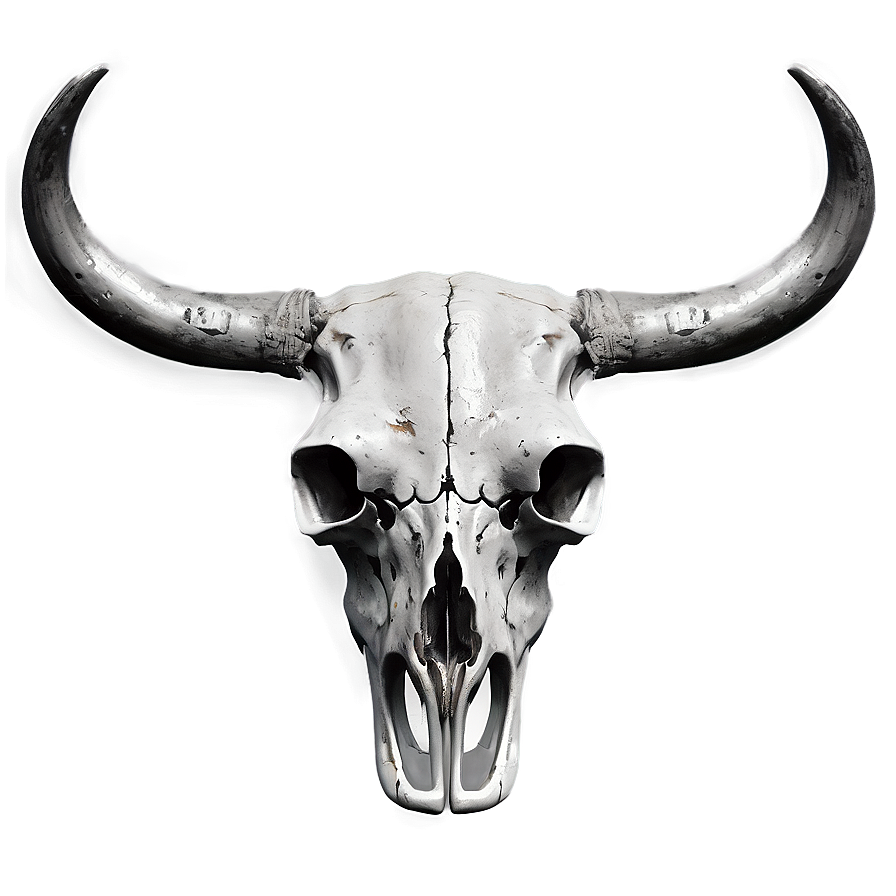 Monochrome Cow Skull Png 74