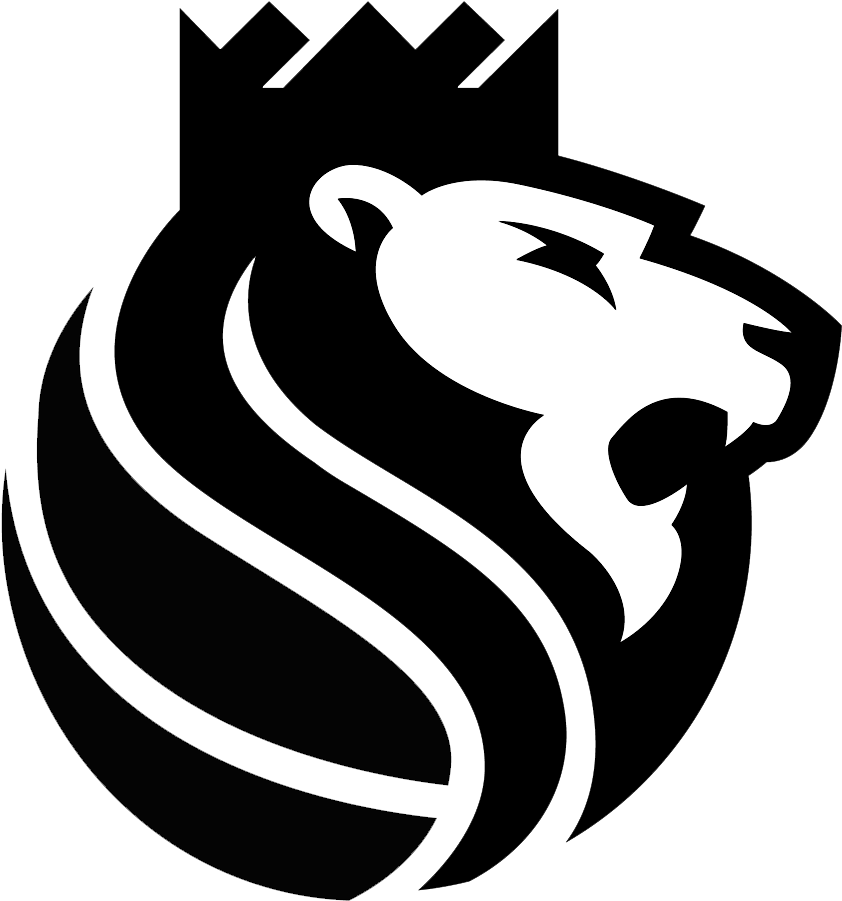 Monochrome Lion King Logo