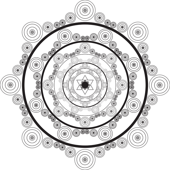 Monochrome Mandala Art