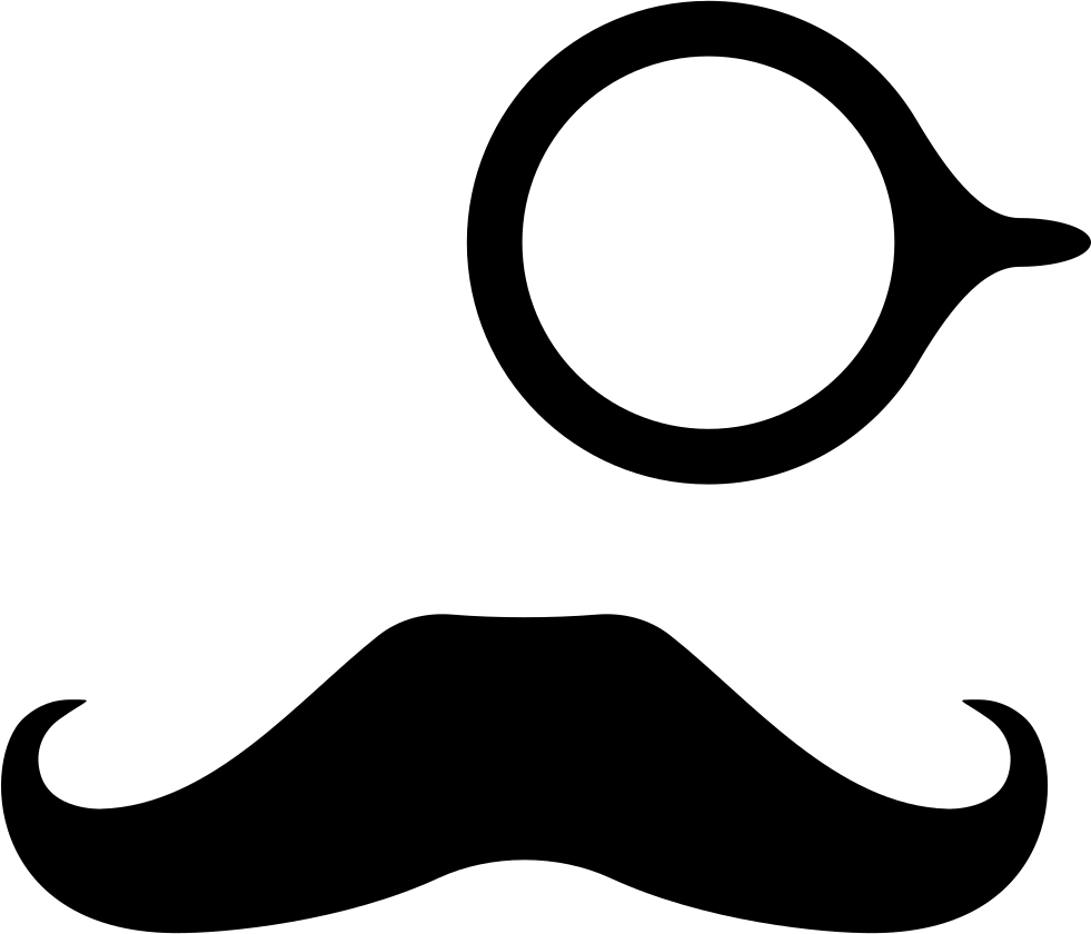 Monocleand Moustache Icon