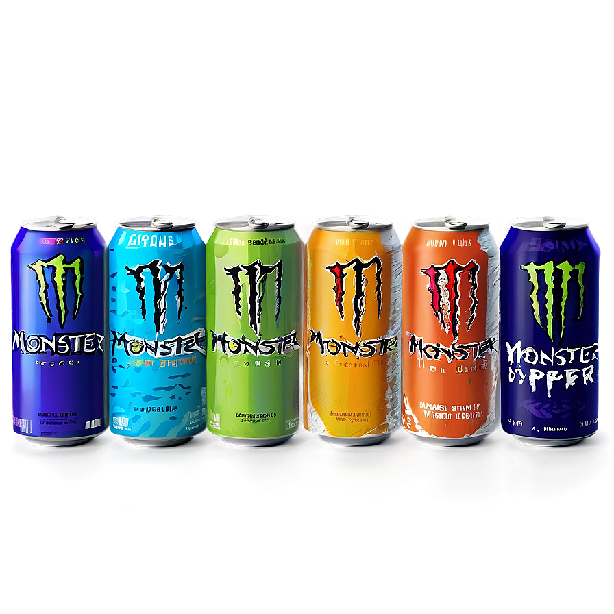 Monster Energy Drink Flavors Assortment Png 49