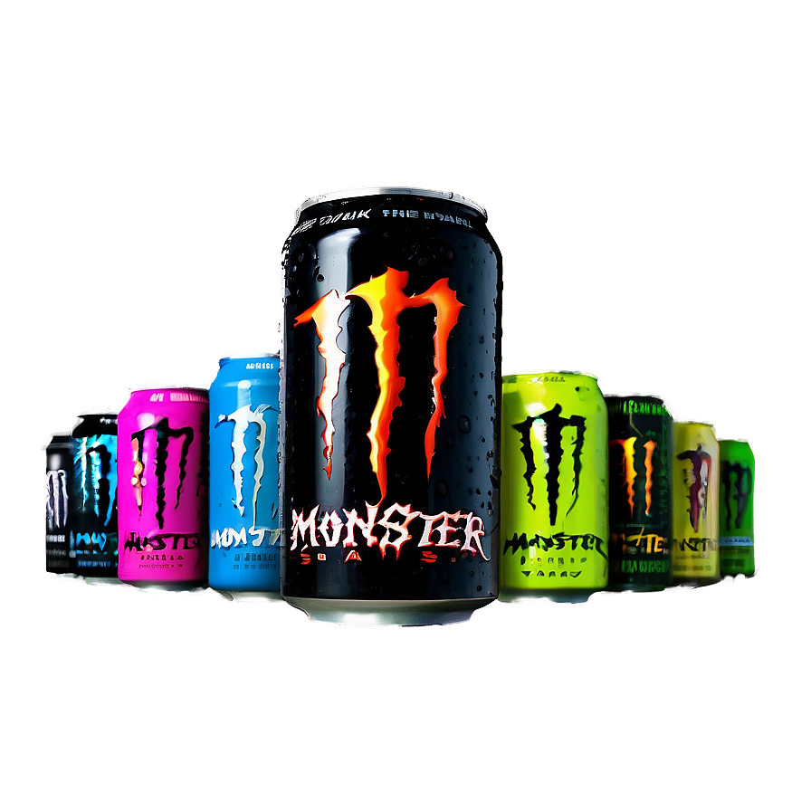 Monster Energy Drink Flavors Assortment Png Ten