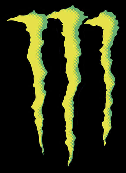 Monster Energy Logo Yellowon Black