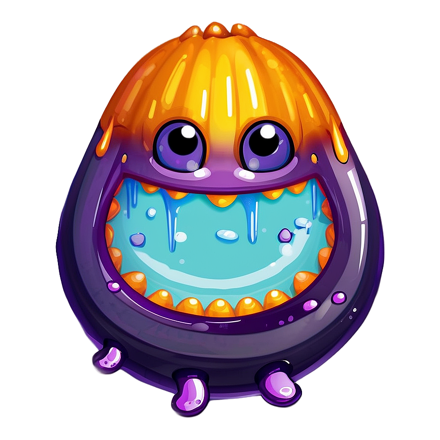 Monster Slime Halloween Png Mln