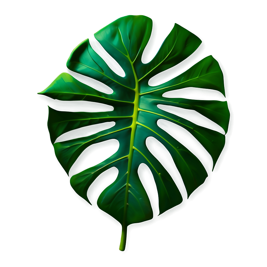 Monstera Leaf Flat Design Png Igc80